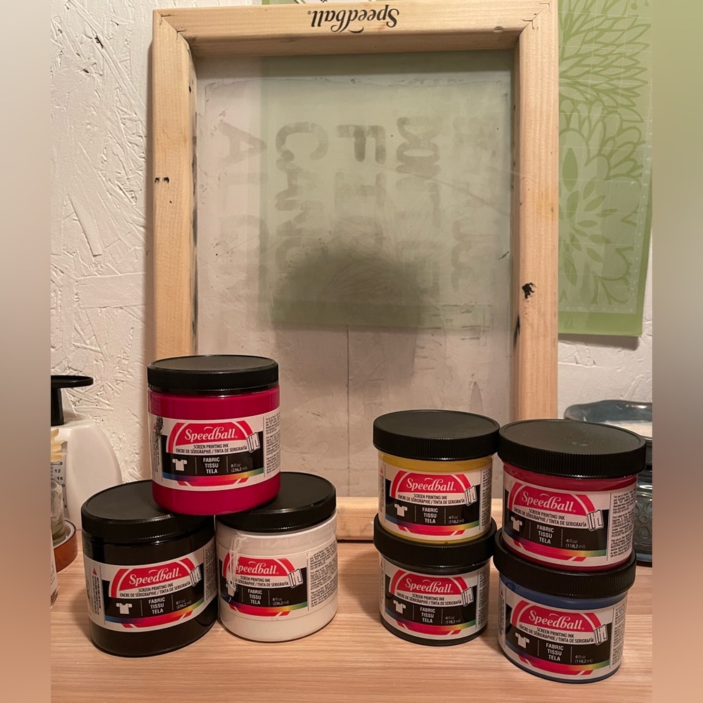 Screen print supplies practically brand new a couple are opened (2 I think)